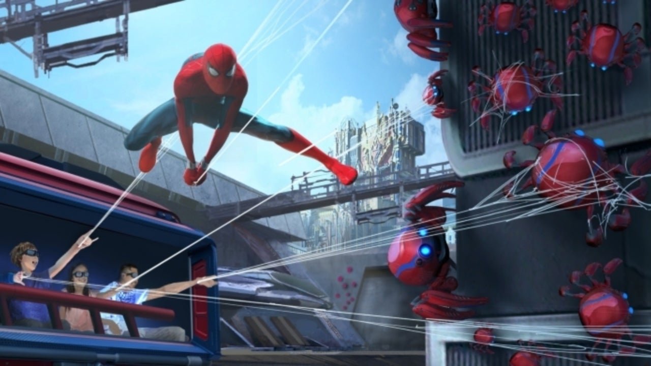 Disneyland's spider-man ride